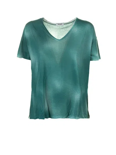 Base Milano Green T-shirt With Shades