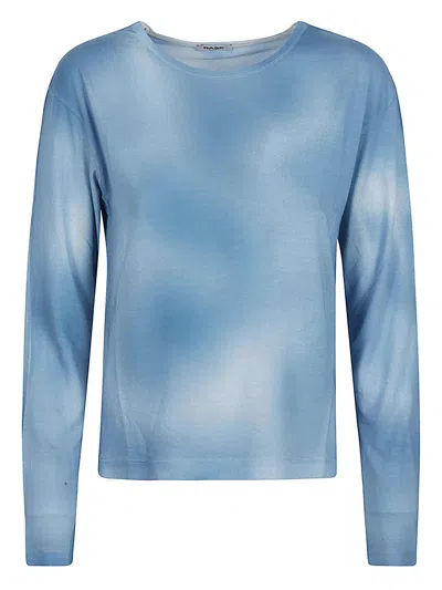 Base Milano Jersey T-shirt In Blue
