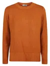 Base Milano Wool And Cashmere Blend Sweater In Orange