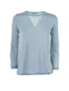 Base Milano Light Blue Long-sleeved Shirt In Blue