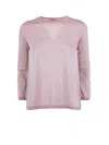 Base Milano Light Pink Crew-neck Sweater