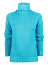 Base Milano Roll-neck Sweater In Blue