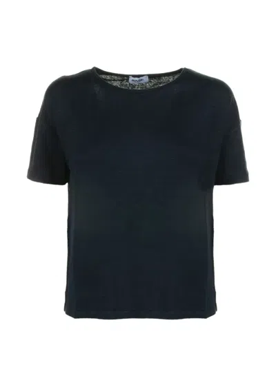 Base Milano Short-sleeve T-shirt In Blue