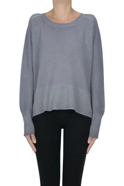 Base Milano Snow Dye Pullover In Blue