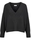 Base Milano Sweaters Black In Black
