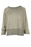 Base Milano Sweaters Dove Grey In Gray