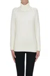 Base Milano Turtleneck Pullover In White
