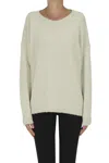Base Milano Wide Pullover In White