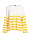 Base Milano Woman Sweater Mandarin Size 8 Cotton In Mandarin