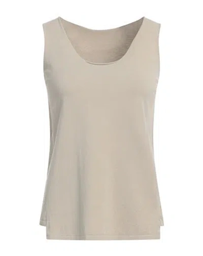 Base Milano Woman Top Grey Size 10 Viscose, Polyester