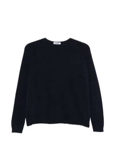Base Milano Wool And Cashmere Crewneck Sweater In Navy