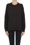 Base Milano Wool And Cashmere Pullover In Brown