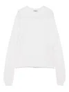 Base Milano Wool Crewneck Sweater In White