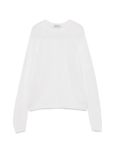 Base Milano Wool And Cashmere Crewneck Sweater In White