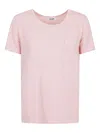 Base Patch-pocket T-shirt In Pink