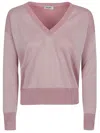 Baserange Base Cotton Blend V-neck Sweater