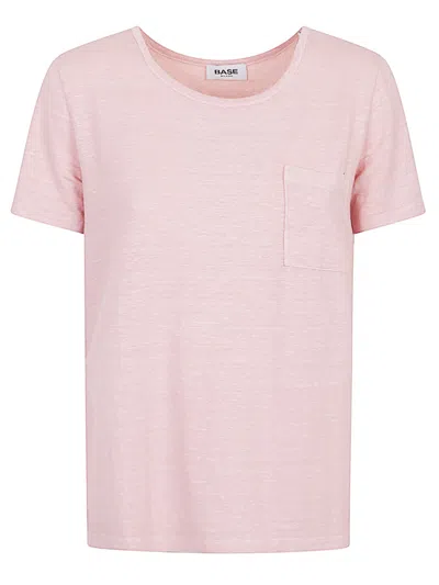 BASERANGE PINK LINEN T-SHIRT