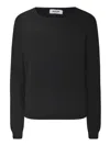 Baserange Black Crewneck Pullover In Black