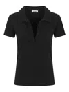 Base Patch-pocket Polo-collar T-shirt In Black