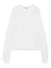 Base White Raglan-sleeve Sweater In White