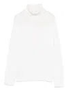Base Wool Turtle-neck Jumper In White