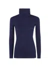 Base Turtle Neck Sweater In Blue
