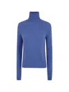 Base Turtle Neck Sweater In Blue