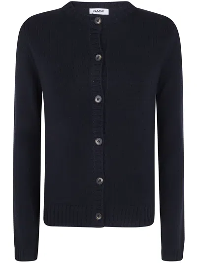 Base Button-up Merino Cardigan In Multi