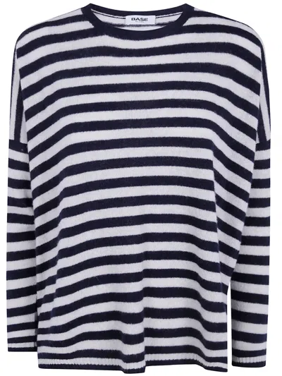 Base Round Neck Sweater In Beige