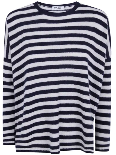 Base Striped Merino Sweater In Multi