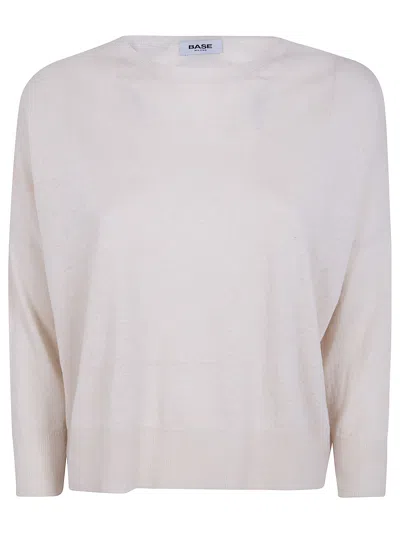 Base Round Neck Sweater In Neutral