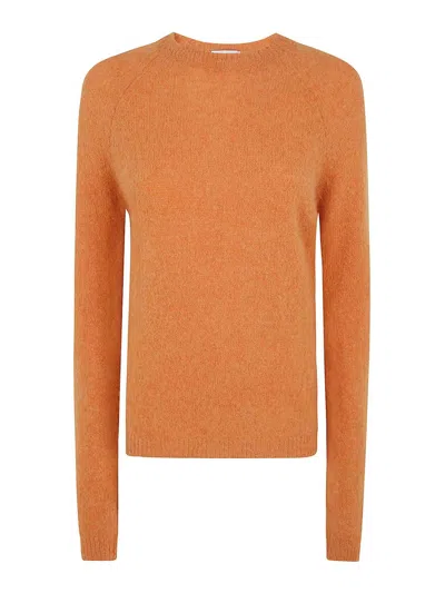 Base Raglan-sleeve Sweater In Orange
