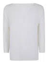 Base Round Neck Sweater In White