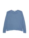 Base Round-neck Sweater In Blue