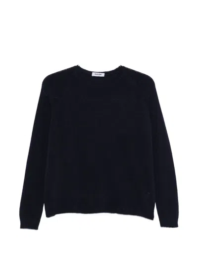 Base Round-neck Sweater In Blue