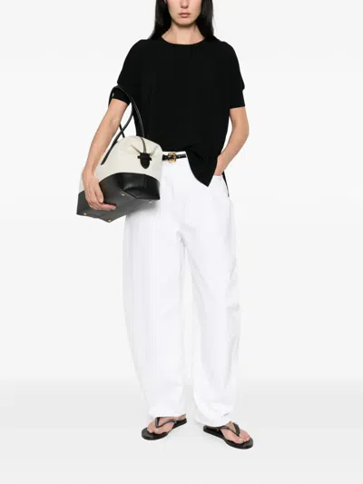 Base Side-slit T-shirt In Black