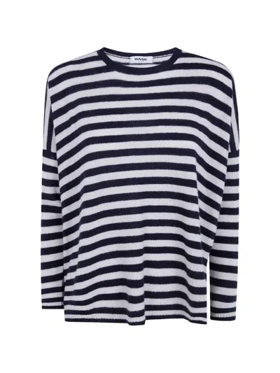Base Striped Merino Sweater In Multi