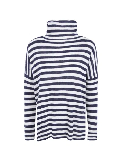 BASE STRIPED ROLL-NECK SWEATER