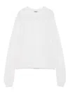 Base Wool Crewneck Sweater In White