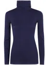 Base Turtle Neck Sweater In Blue