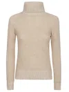Baserange Beige Turtleneck Pullover