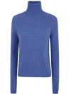 Base Turtle Neck Sweater In Blue