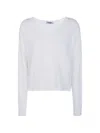 Base V-neck Knitwear In White