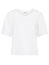 Baserange White Linen Jersey T-shirt