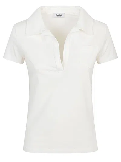 BASERANGE WHITE POLO SHIRT