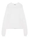 Base White Raglan-sleeve Sweater In White