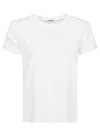 Baserange White Linen Jersey T-shirt