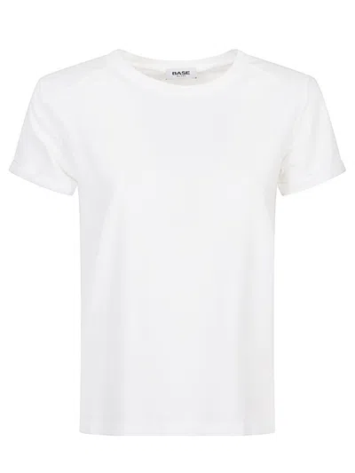 BASERANGE WHITE SOLID T-SHIRT