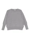 Base Wool Crewneck Sweater In Gray