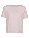 Baserange Base Linen Jersey T-shirt In Pink